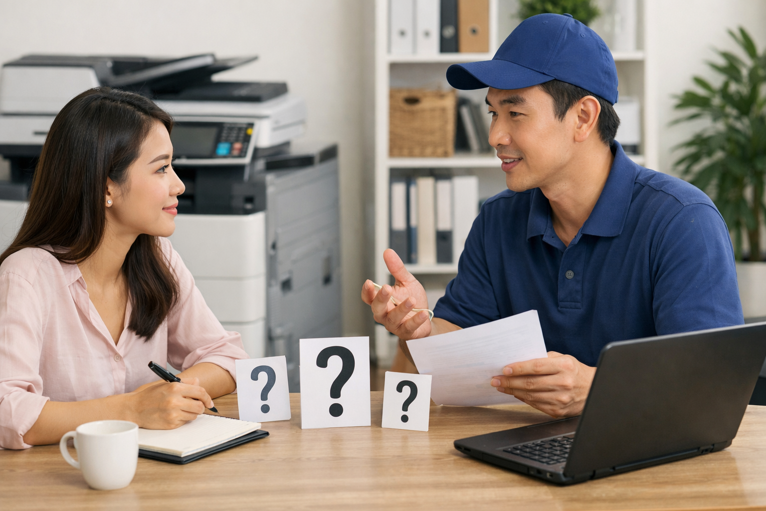 hướng dẫn thuê máy photocopy Tà Hine - Câu hỏi thường gặp