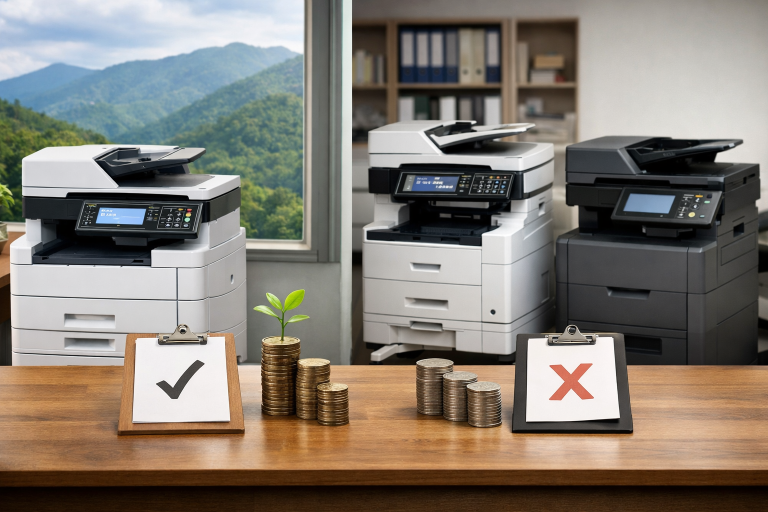 cách chọn thuê máy photocopy Tà Hine - So sánh giữa thuê máy photocopy Tà Hine và các thương hiệu khác