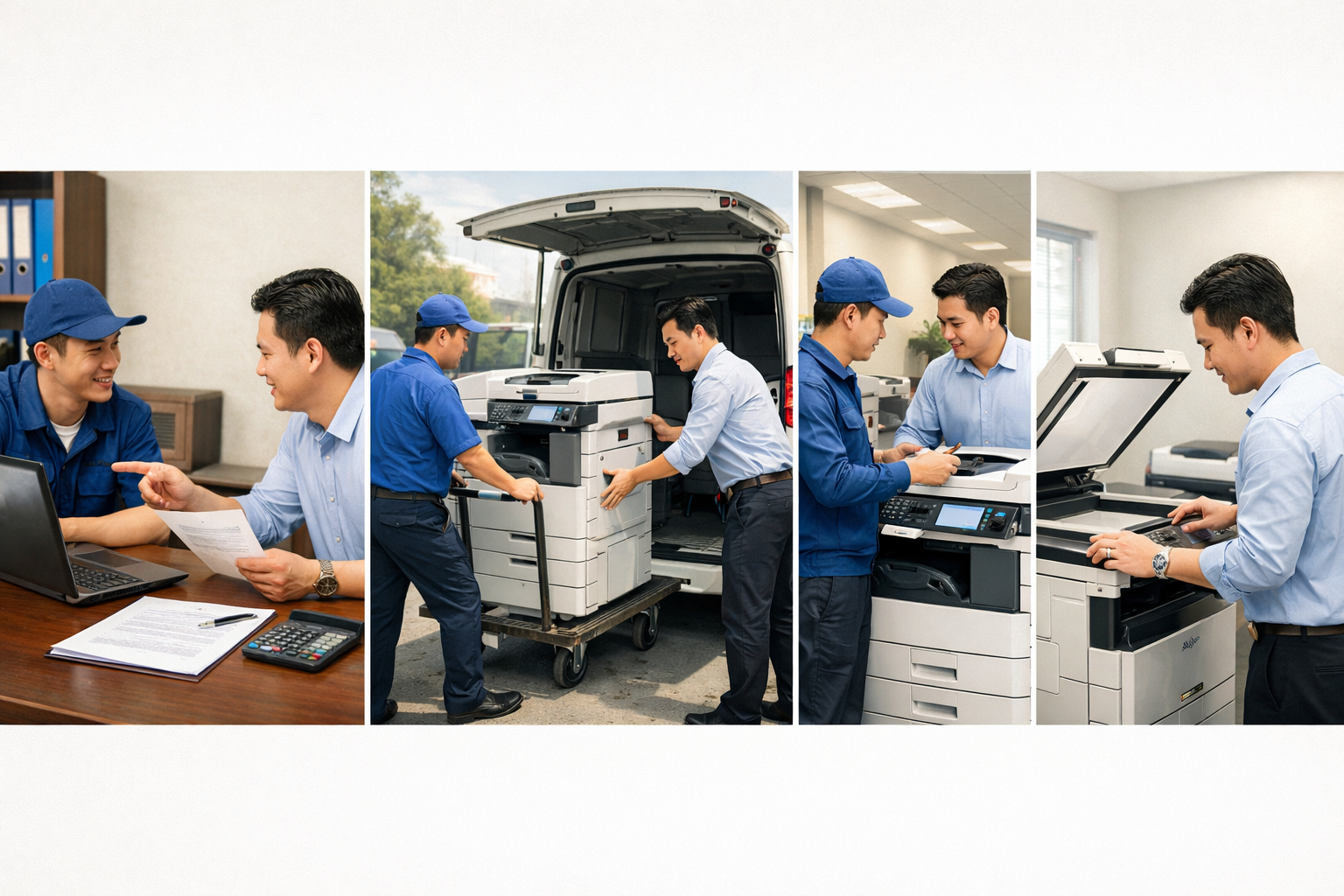 giá cho thuê máy photocopy Tà Hine - Quy trình thuê máy photocopy tại Tà Hine từ A-Z