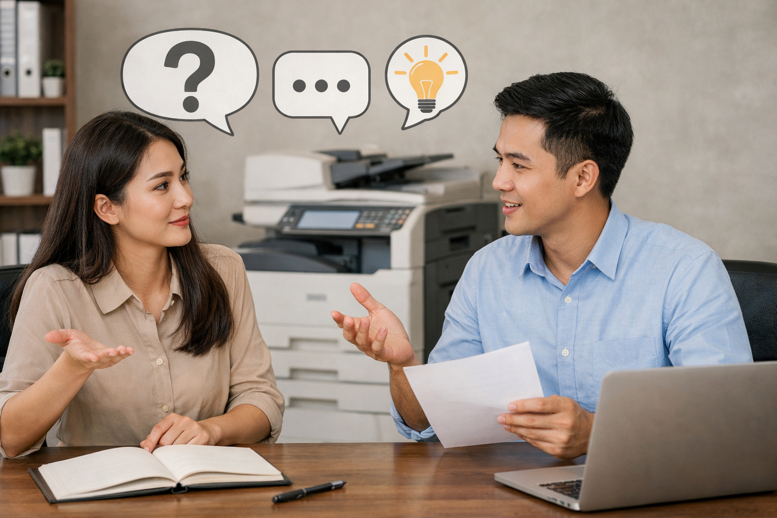 giá cho thuê máy photocopy Tà Hine - Câu hỏi thường gặp (FAQ)