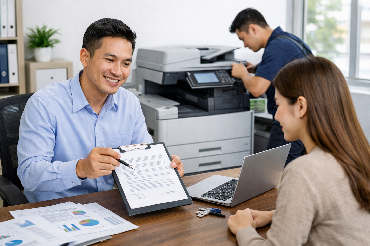 công ty thuê máy photocopy Tân Hội - Quy trình thuê máy photocopy tại Tân Hội