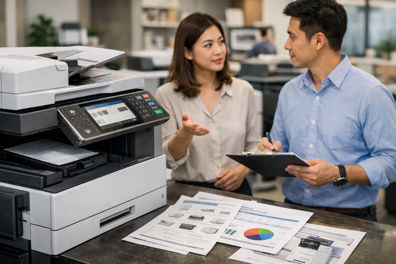nơi thuê máy photocopy Tân Hội uy tín - Mẹo chọn máy photocopy phù hợp với nhu cầu sử dụng