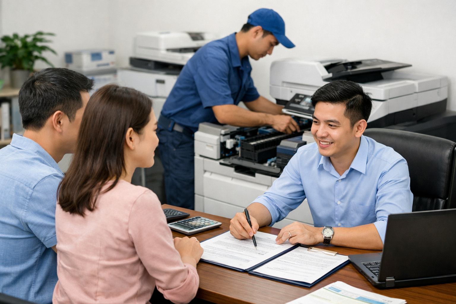 hướng dẫn thuê máy photocopy Tân Hội - Quy Trình Thuê Máy Photocopy Tại Tân Hội