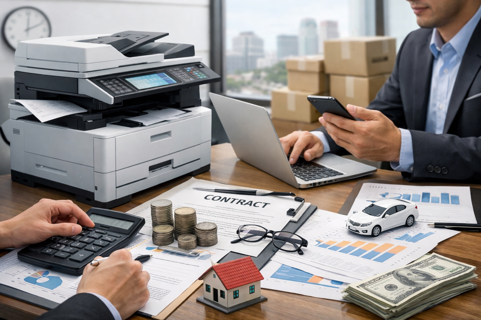 thuê máy photocopy tốt nhất Tân Hội - Các yếu tố ảnh hưởng đến giá thuê máy photocopy tại Tân Hội