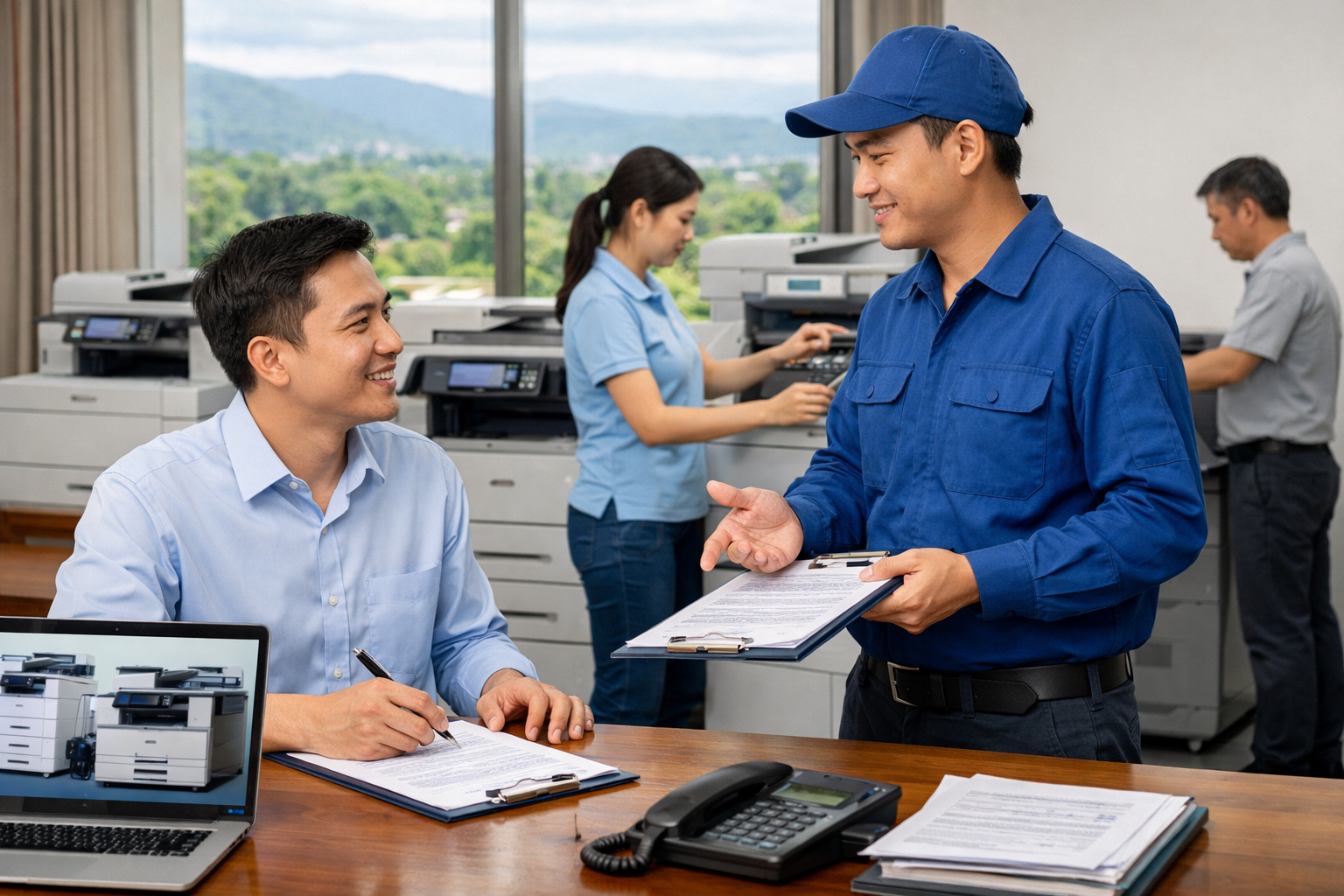 giá thuê máy photocopy Đức Trọng Lâm Đồng - Quy trình thuê máy photocopy tại Đức Trọng Lâm Đồng