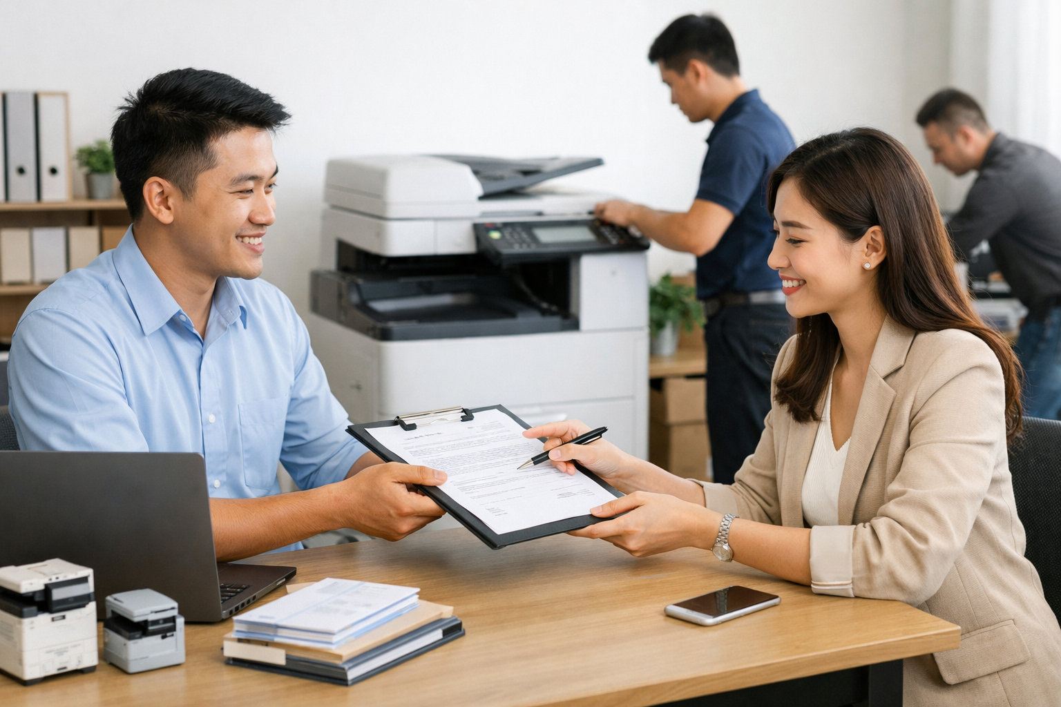 bảng giá thuê máy photocopy Đức Trọng - 4. Quy Trình Thuê Máy Photocopy Tại Đức Trọng