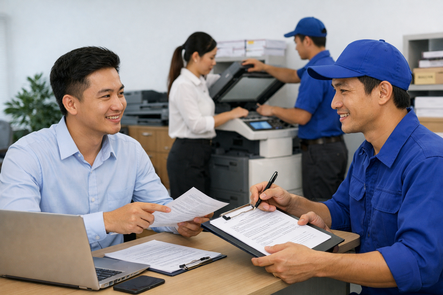 hướng dẫn thuê máy photocopy Đức Trọng - Quy trình thuê máy photocopy tại Đức Trọng