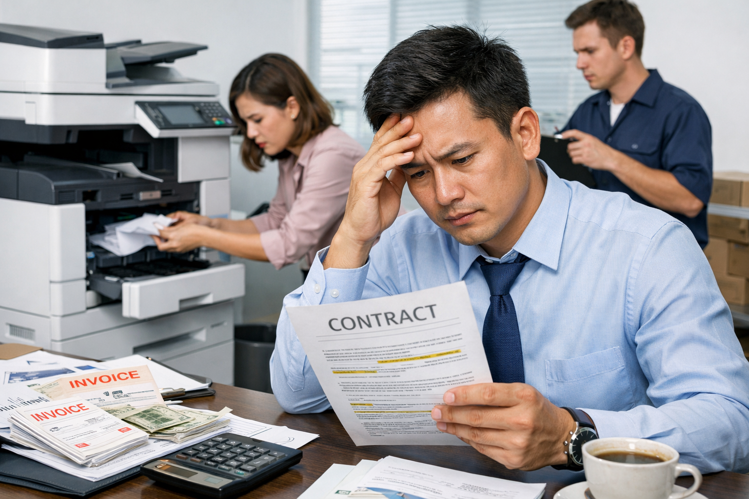 hướng dẫn thuê máy photocopy Đức Trọng - Những sai lầm phổ biến khi thuê máy photocopy và cách tránh