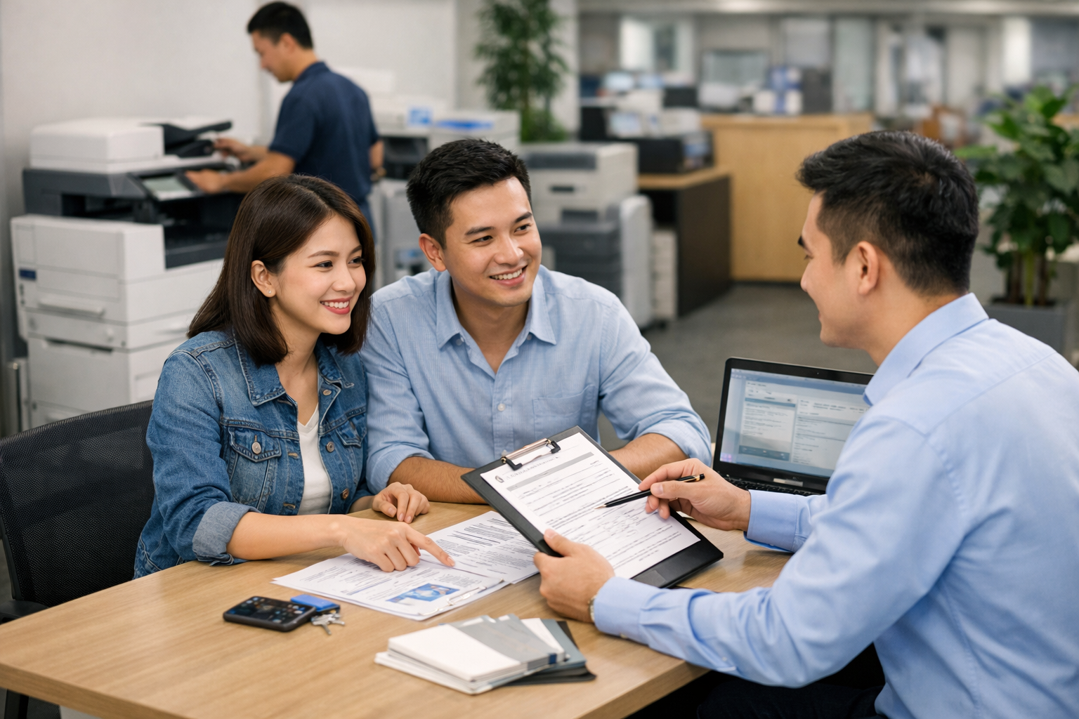 thuê máy photocopy tốt nhất Đức Trọng - Quy trình thuê máy photocopy tại Đức Trọng