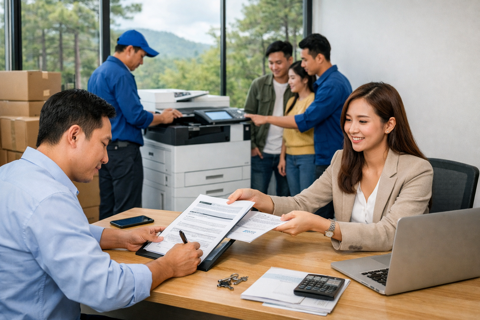 thuê máy photocopy Hiệp Thạnh Lâm Đồng giá - Quy Trình Thuê Máy Photocopy Tại Hiệp Thạnh Lâm Đồng