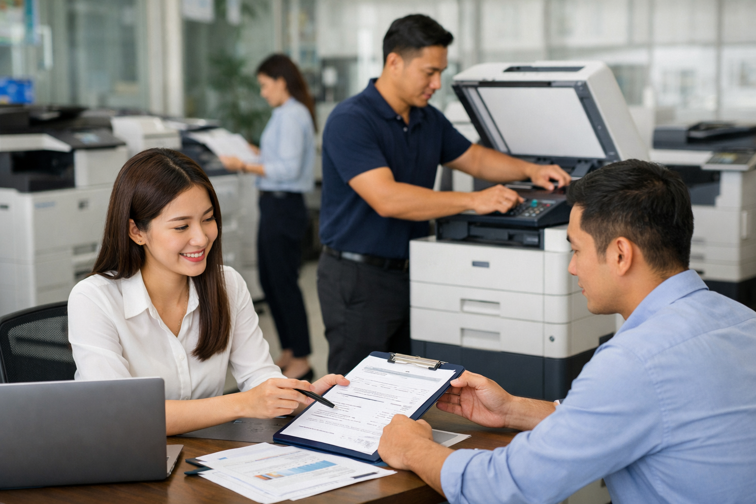 bảng giá thuê máy photocopy Hiệp Thạnh - Quy trình thuê máy photocopy tại Hiệp Thạnh