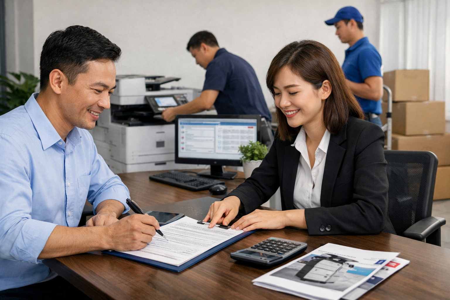 hướng dẫn thuê máy photocopy Hiệp Thạnh - II. Quy trình thuê máy photocopy tại Hiệp Thạnh