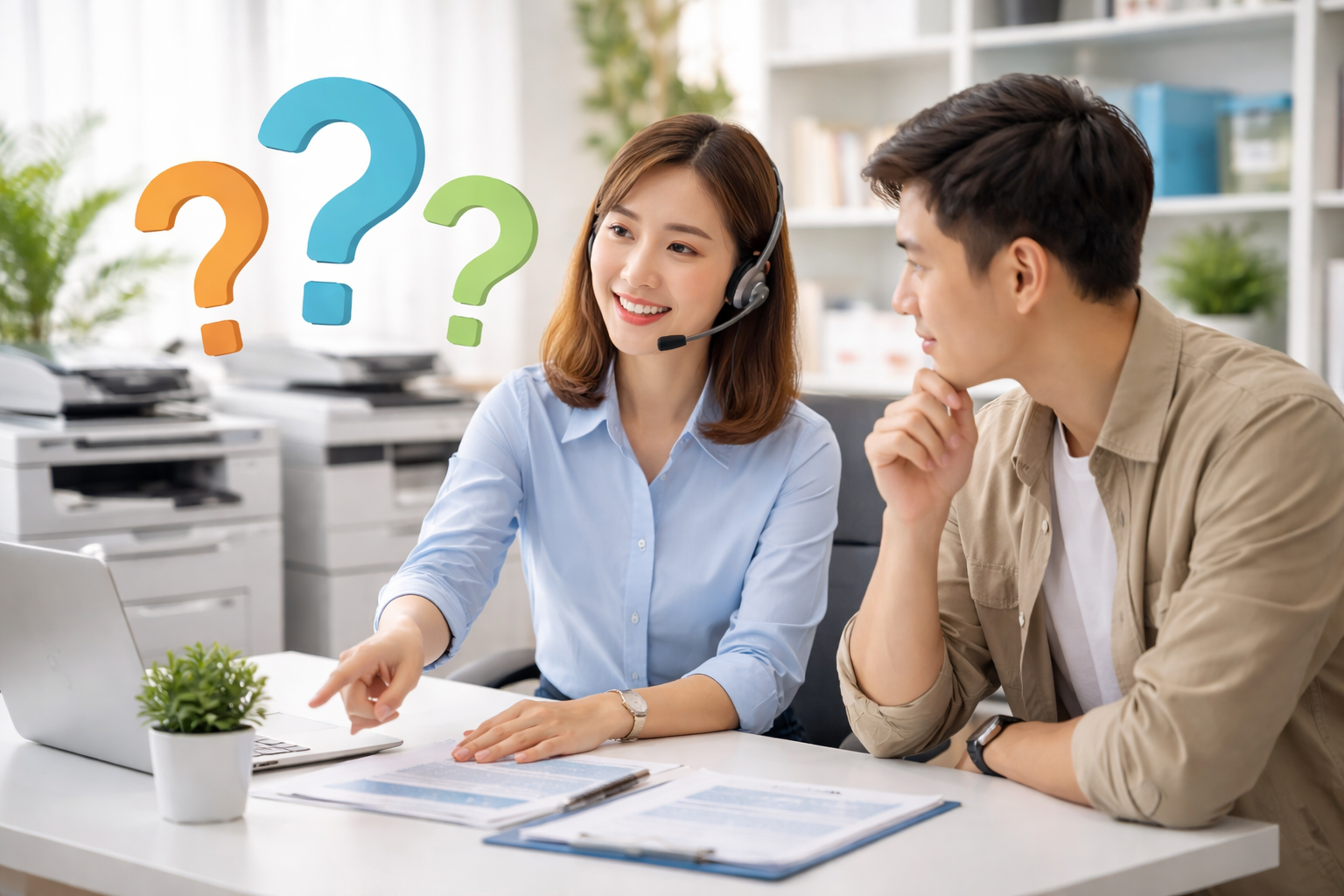 giá cho thuê máy photocopy Hiệp Thạnh - Câu hỏi thường gặp (FAQ)
