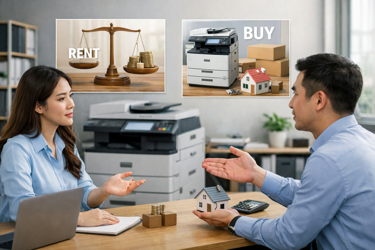 thuê máy photocopy D’Ran bao nhiêu tiền - Có nên thuê máy photocopy tại D’Ran thay vì mua mới?