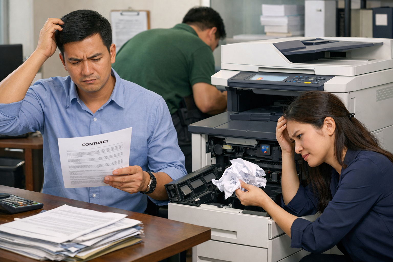 mẹo thuê máy photocopy D’Ran tiết kiệm - Những sai lầm phổ biến khi thuê máy photocopy ở D’Ran