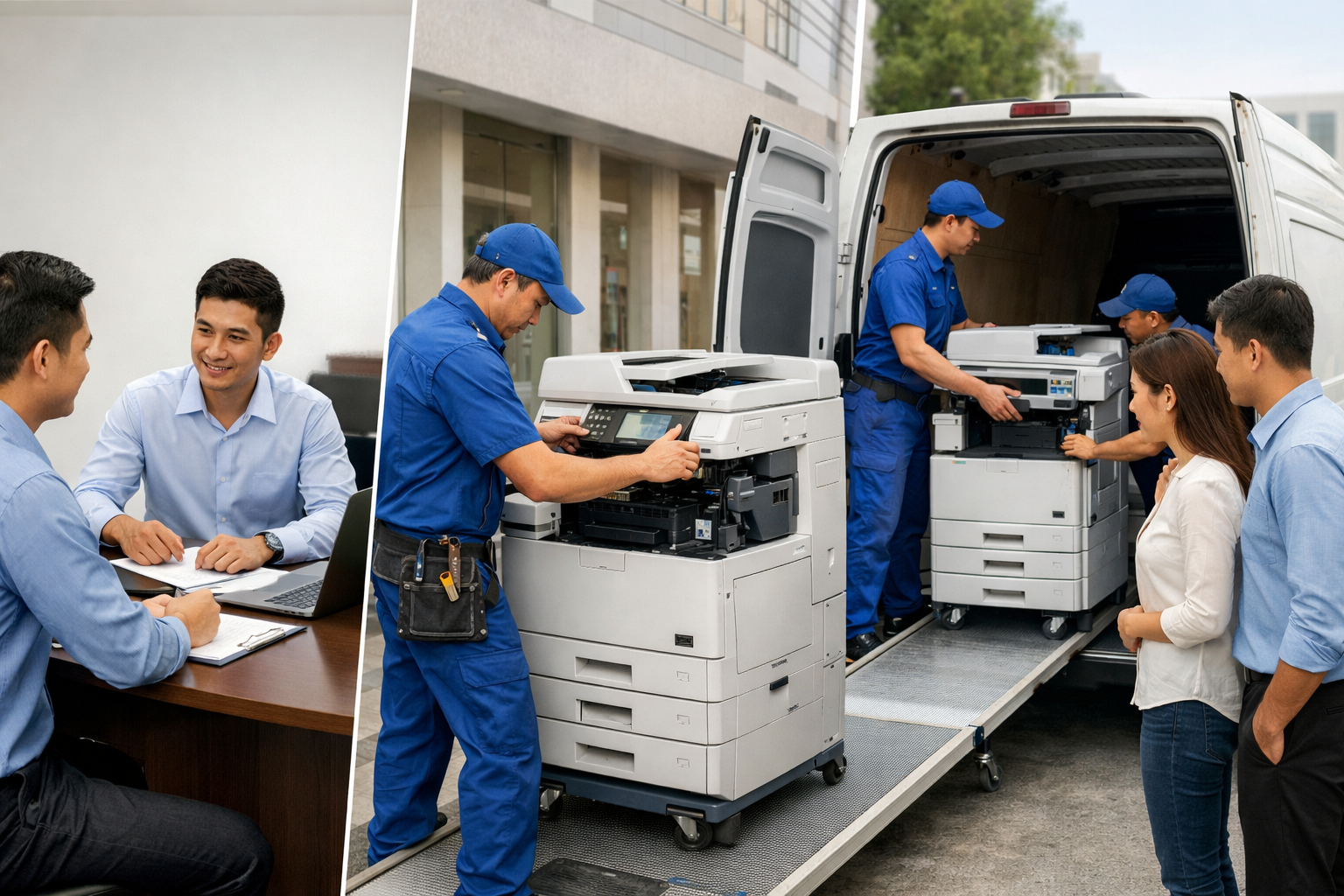 hướng dẫn thuê máy photocopy D’Ran - Quy trình thuê máy photocopy tại D’Ran từ A-Z