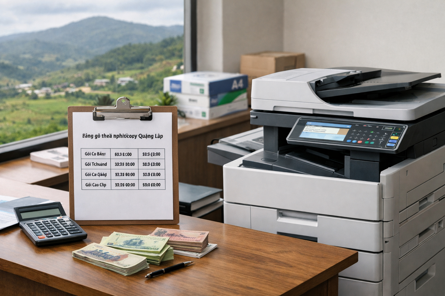 bảng giá thuê máy photocopy Quảng Lập - II. Bảng giá thuê máy photocopy tại Quảng Lập