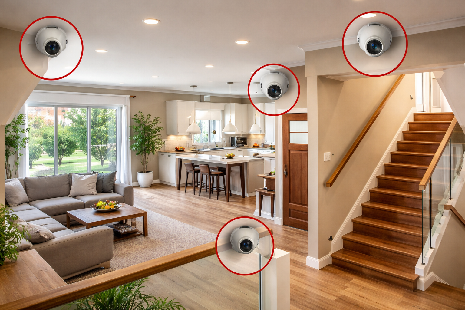 lắp camera cho gia đình cần bao nhiêu mắt - Gợi ý các vị trí nên lắp camera trong nhà để giám sát hiệu quả