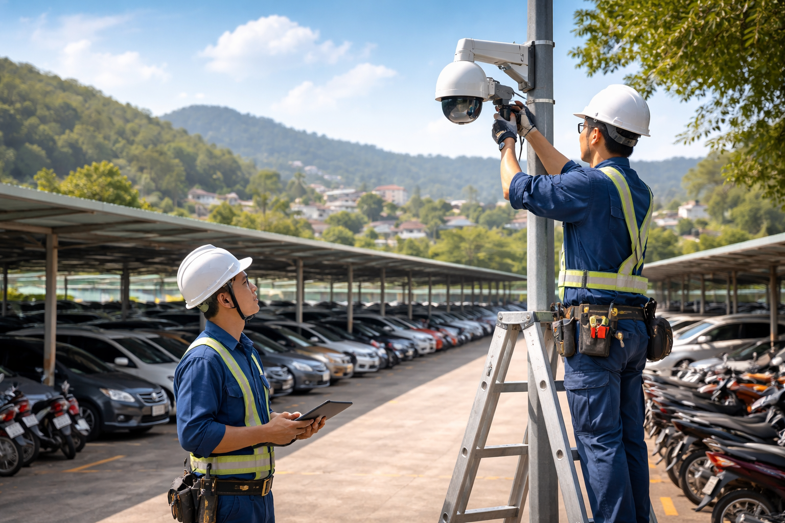 lắp camera giám sát bãi xe tại Lâm Đồng - Quy trình lắp camera giám sát bãi xe tại Lâm Đồng chuyên nghiệp