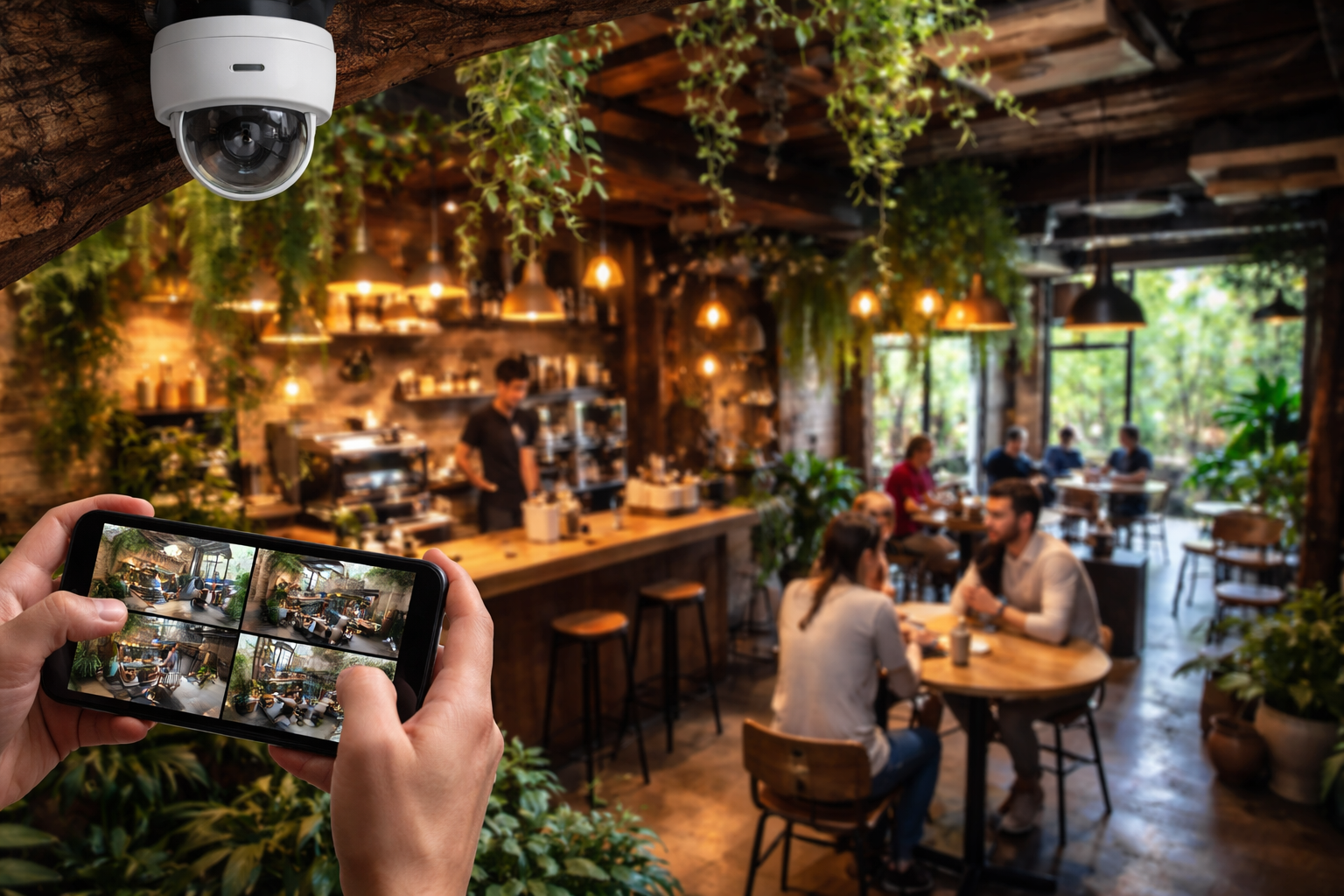 lắp camera cho quán cafe tại Lâm Đồng - Đặt camera ở đâu và chọn hệ thống nào để hợp “chất” quán cafe?