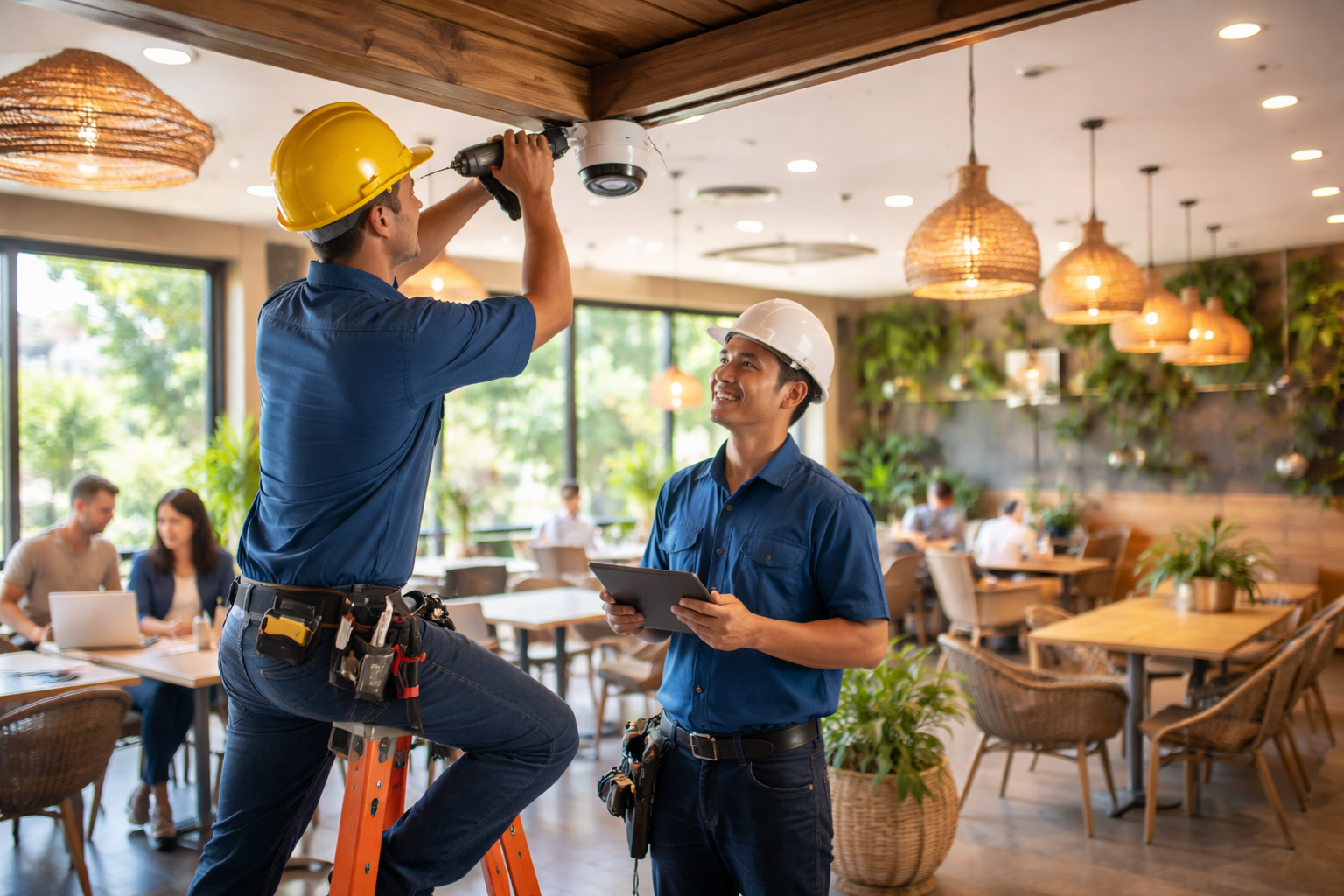 lắp camera cho quán cafe tại Lâm Đồng - Quy trình lắp camera cho quán cafe tại Lâm Đồng: làm đúng ngay từ đầu để khỏi “đập đi làm lại”