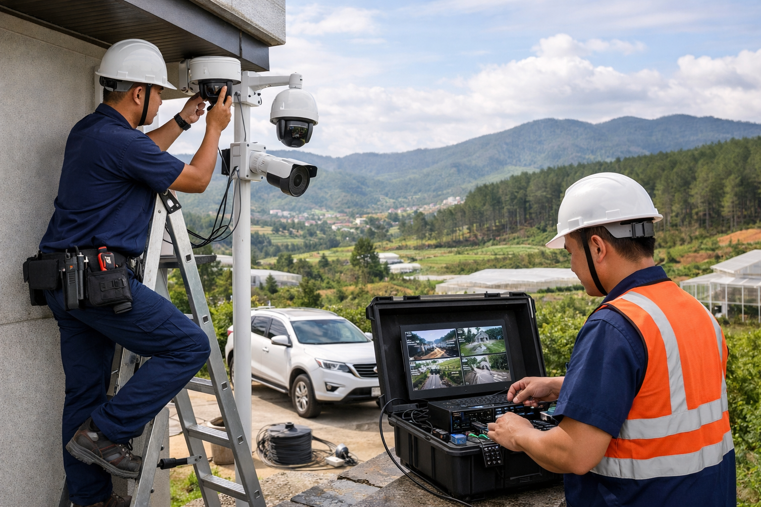 thi công hệ thống camera an ninh Lâm Đồng - Quy trình thi công hệ thống camera an ninh chuyên nghiệp