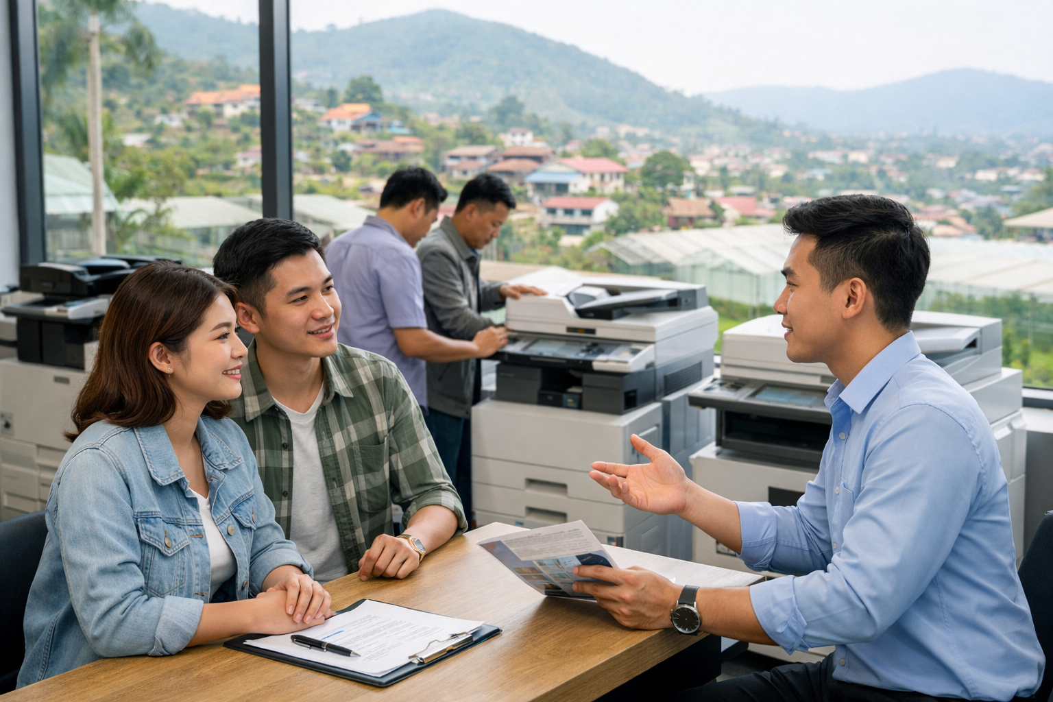 Cho thuê máy photocopy Hải Ninh Lâm Đồng: giải pháp “đúng bài” để in ấn ổn định mà không đội chi phí