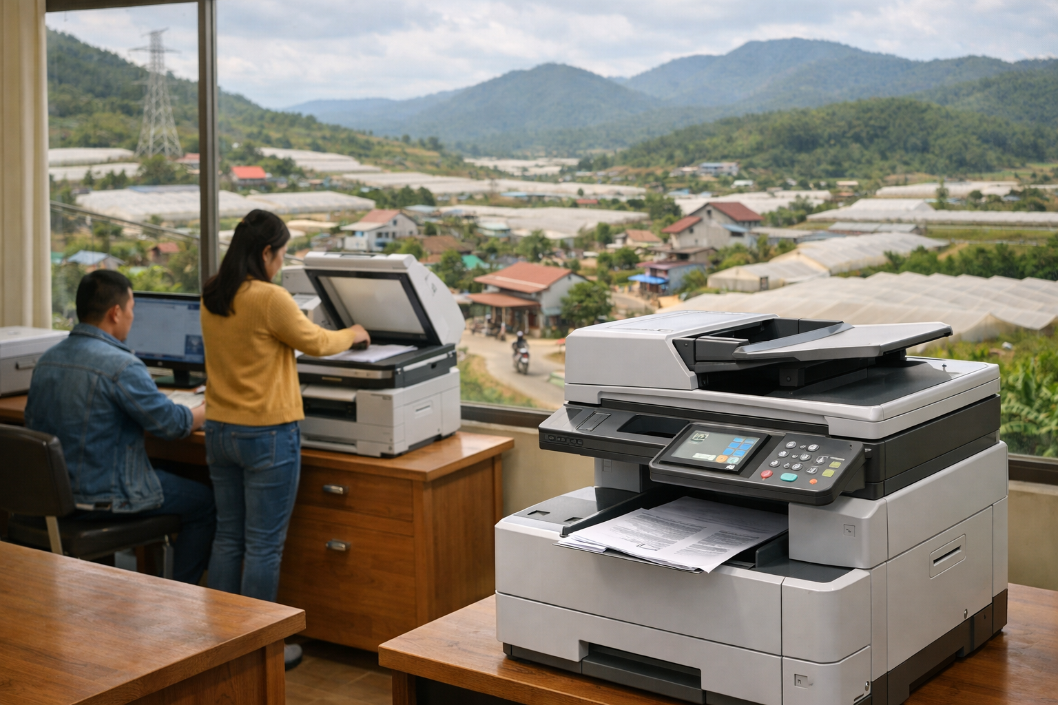 Cho thuê máy photocopy Vĩnh Hảo Lâm Đồng: Giải pháp tiết kiệm và vận hành “mượt” cho văn phòng, trường học
