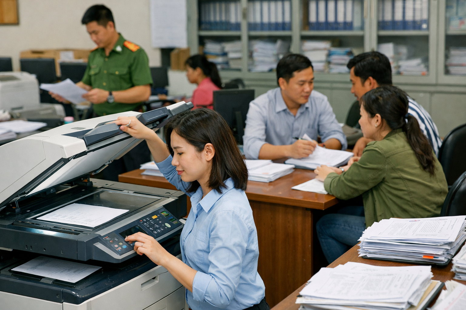 Cho thuê máy photocopy Đam Rông 4 Lâm Đồng: giải pháp “nhẹ vốn”, vận hành mượt cho văn phòng và cơ sở dịch vụ