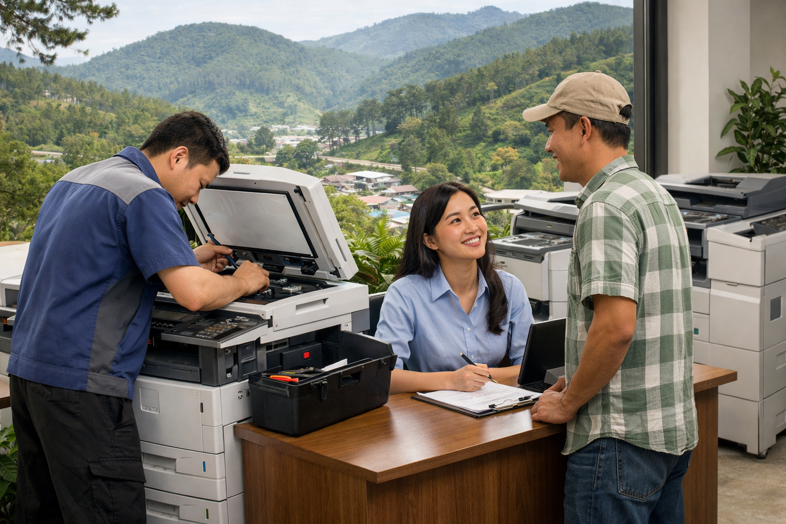 Thuê máy photocopy tại Hồng Sơn Lâm Đồng có bảo trì không?