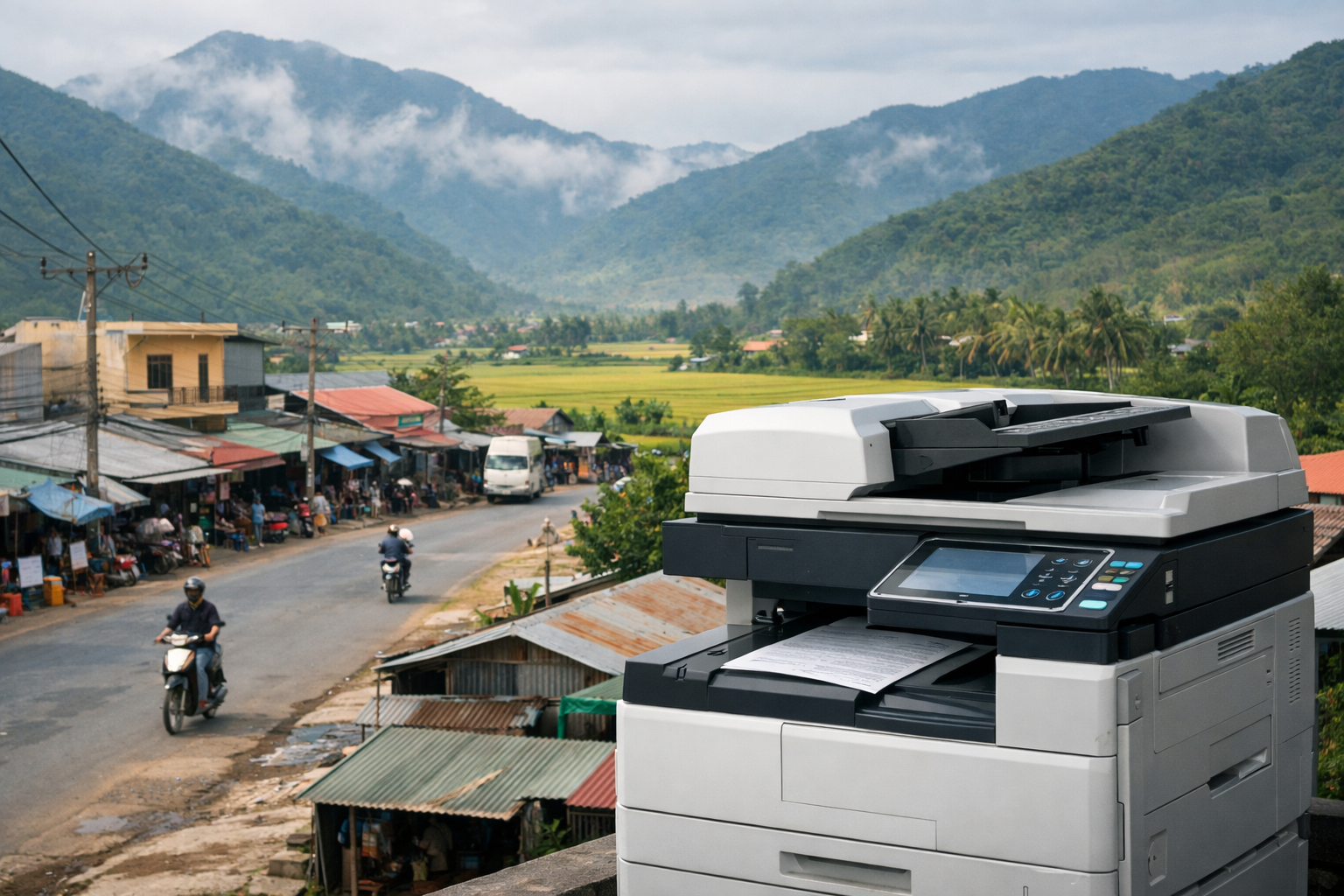 Cho thuê máy photocopy Tánh Linh Lâm Đồng: giải pháp tiết kiệm, vận hành “nhẹ đầu” cho văn phòng và trường học