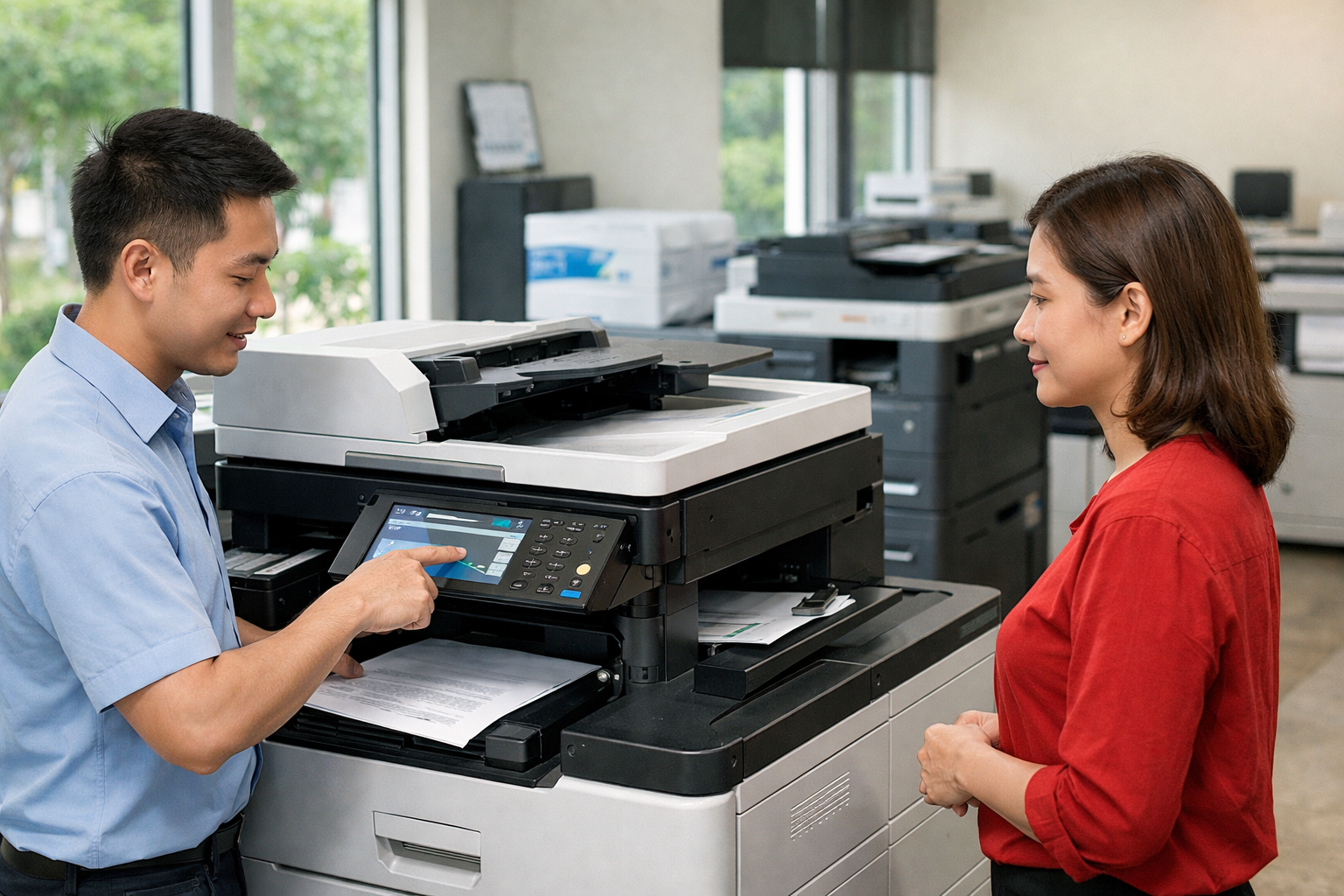 Địa chỉ thuê photocopy Phúc Thọ Lâm Hà giá rẻ, uy tín